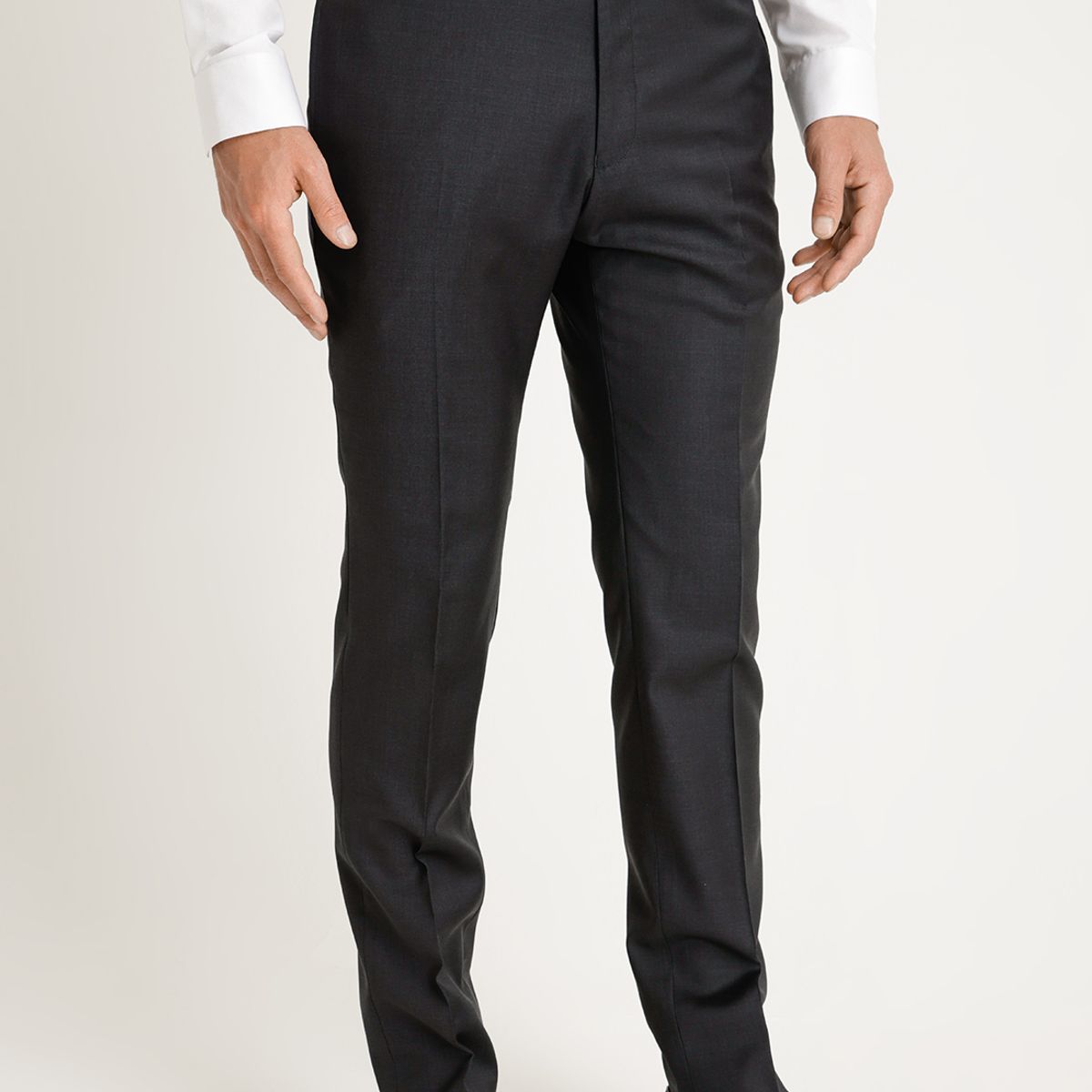 PERRY ELLIS - Pantalón Formal Liso Marengo