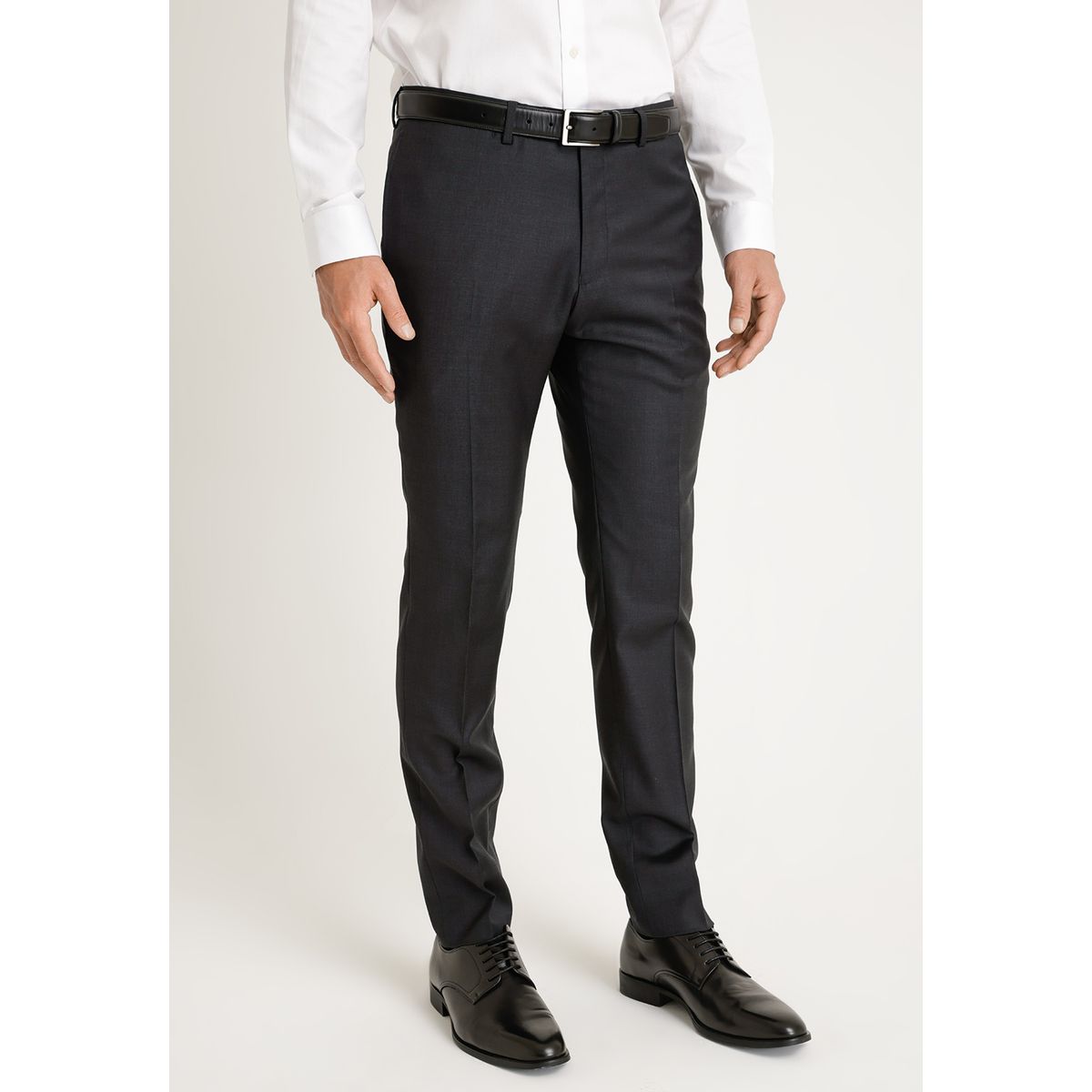 PERRY ELLIS - Pantalón Formal Liso Marengo