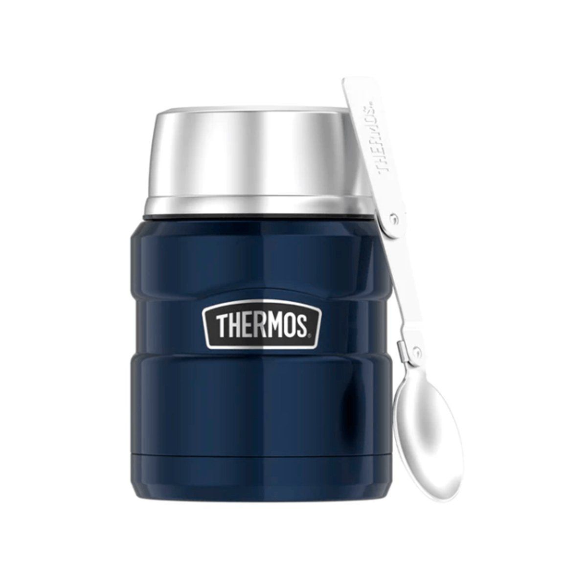 THERMOS - Termo comida 470ml con cuchara azul brillante Thermos