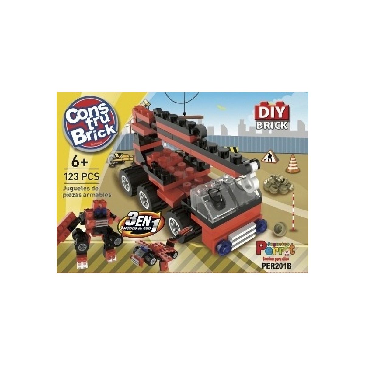 GENERICO - Juego Constru Brick Gran Grua 3 En 1 - Lego Compatible GENERICO