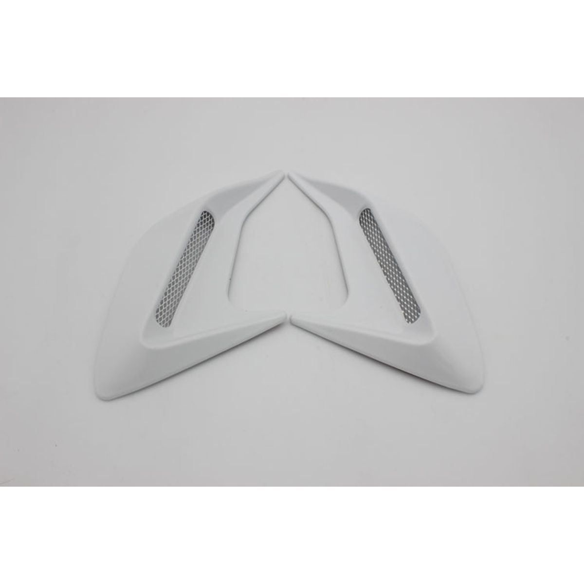 GENERICO - X2 Toma de flujo de aire tunning para lateral autos blanco