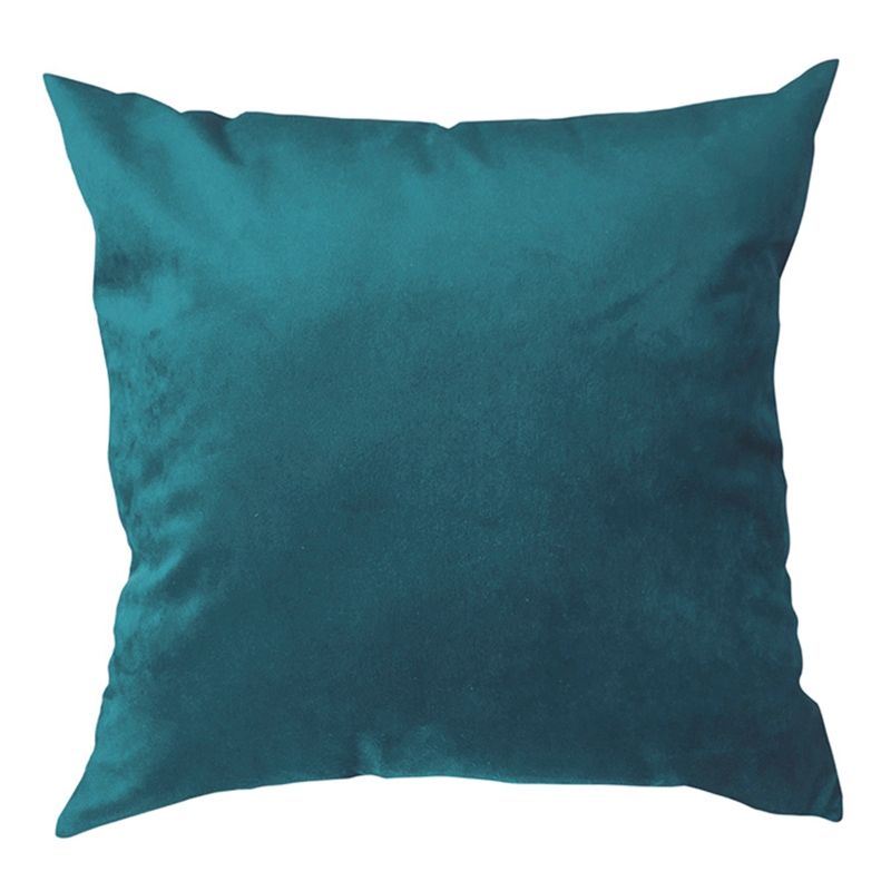 PALERMO - Cojin velvet turquesa 40x40 cm