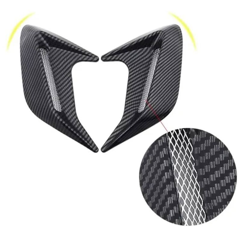 GENERICO - X2 Toma de flujo de aire tunning para lateral autos carbono