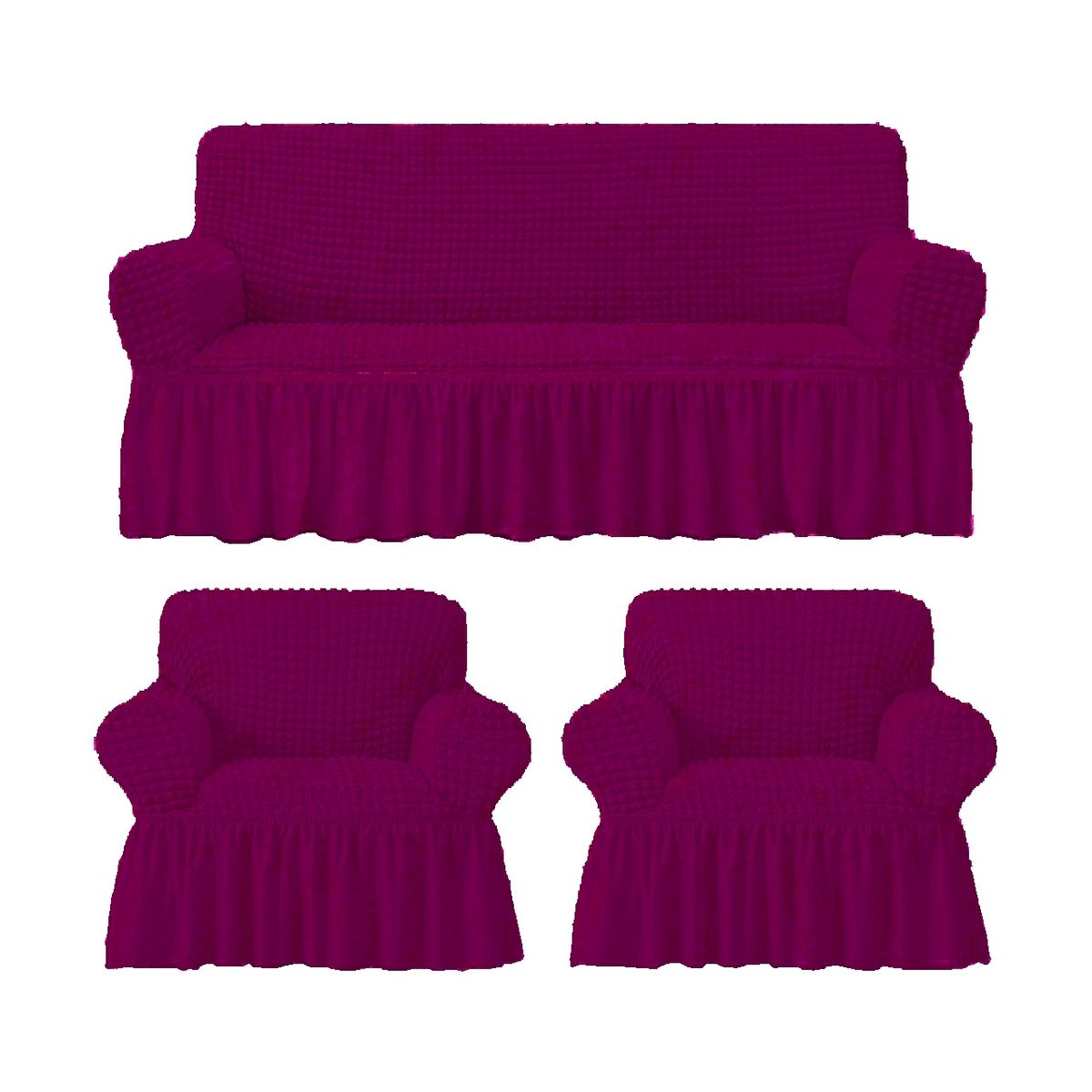 GENERICO - Funda Cubre Sofá Sillón Algodón Turco CONCHEVINO 3-1-1 Cuerpos