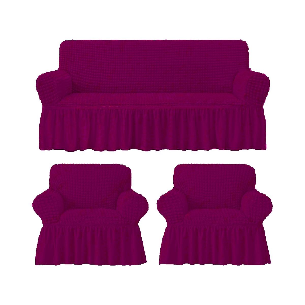 GENERICO - Funda Cubre Sofá Sillón Algodón Turco CONCHEVINO 3-1-1 Cuerpos