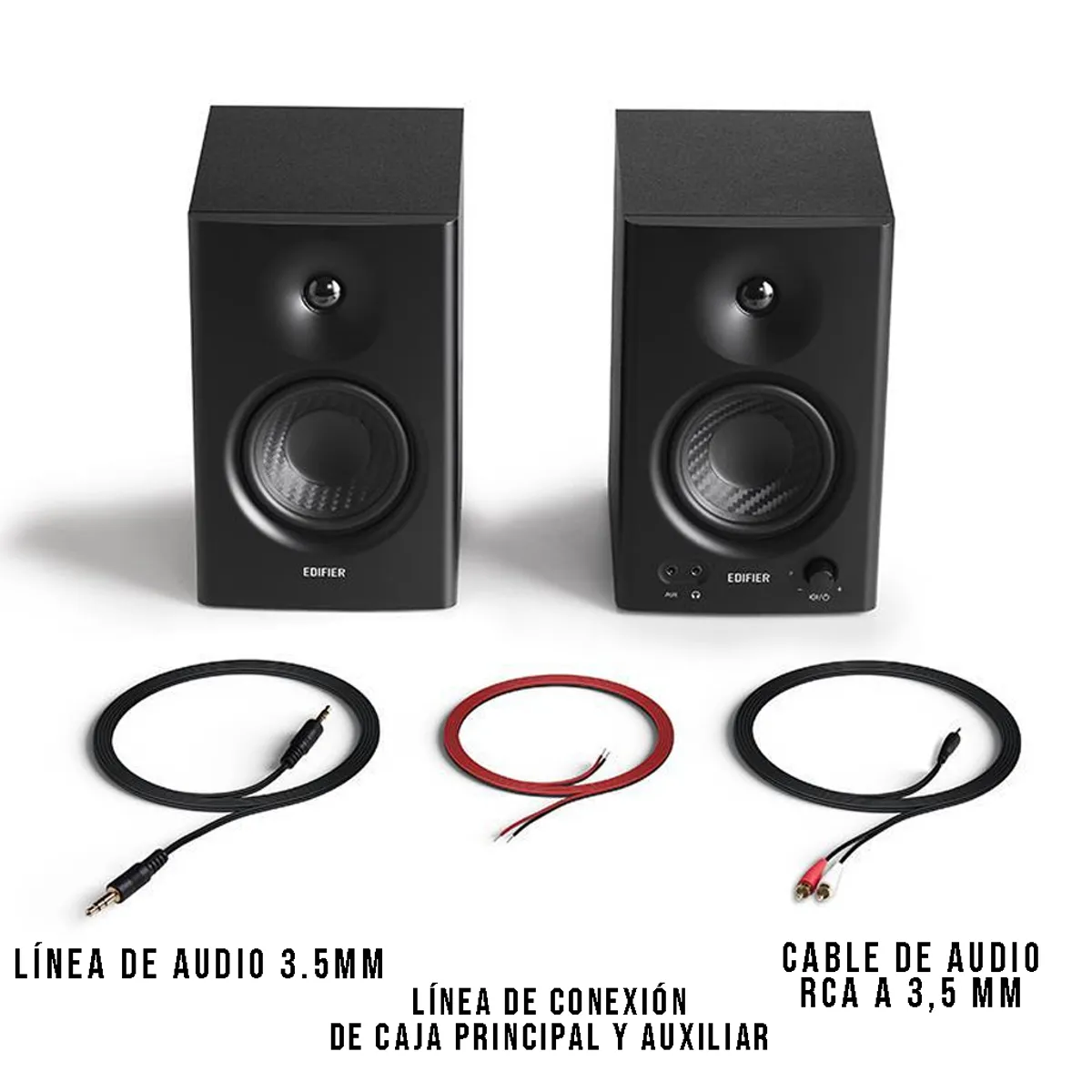 CRUSEC - Parlante Dual Edifier Mr4 Monitor Estudio Trs Altavoz