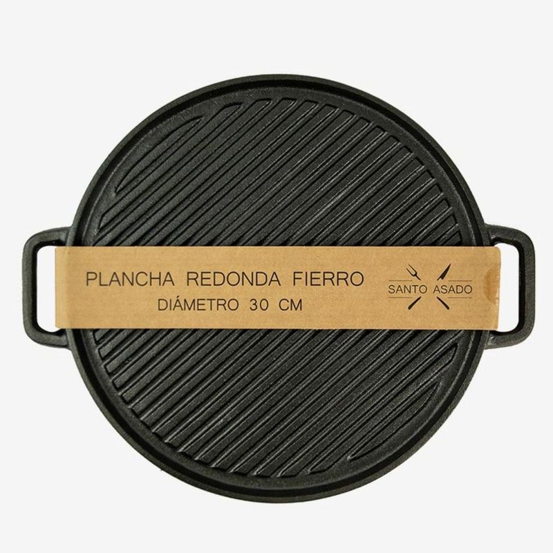 DECO EXPRESS - Plancha Redonda Fierro 30 Cm