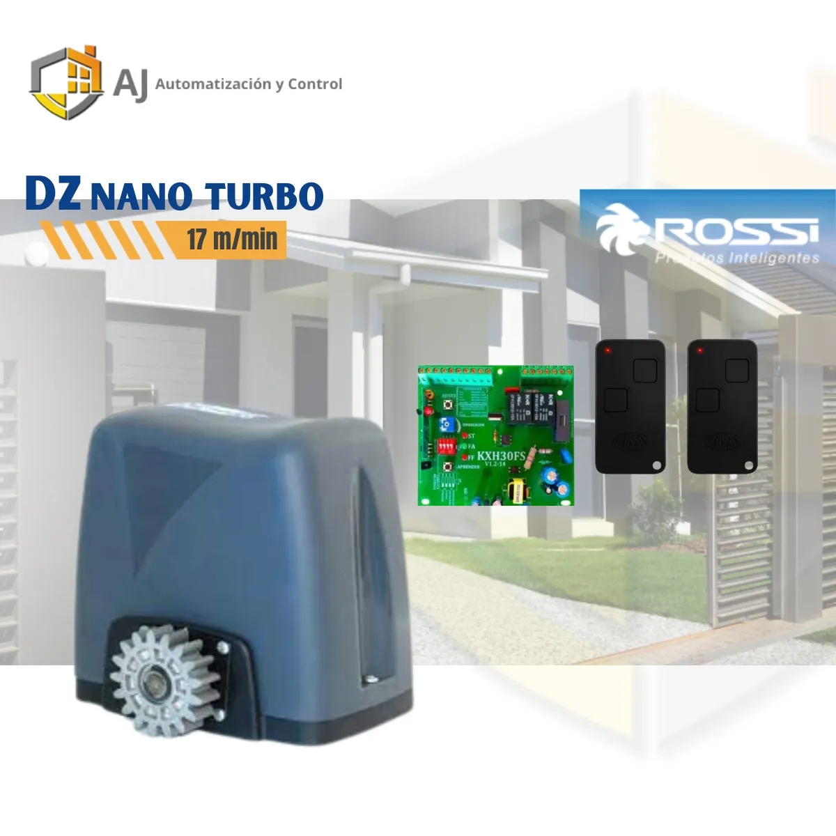 ROSSI - Motor Dz Nano Turbo Rossi 2 Controles Remotos