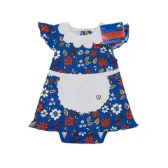 BAMBINO - Body Huasa China Flores Fiestas Patrias Niña 9-12M