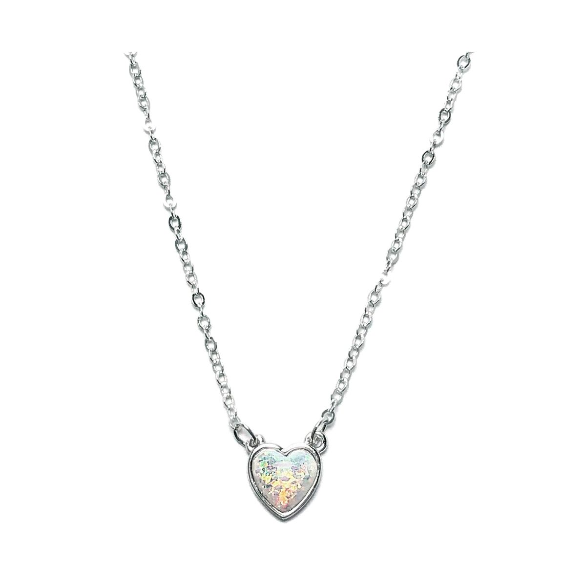 COGGIOLA - Collar Corazón Ópalo Plata Fina 925