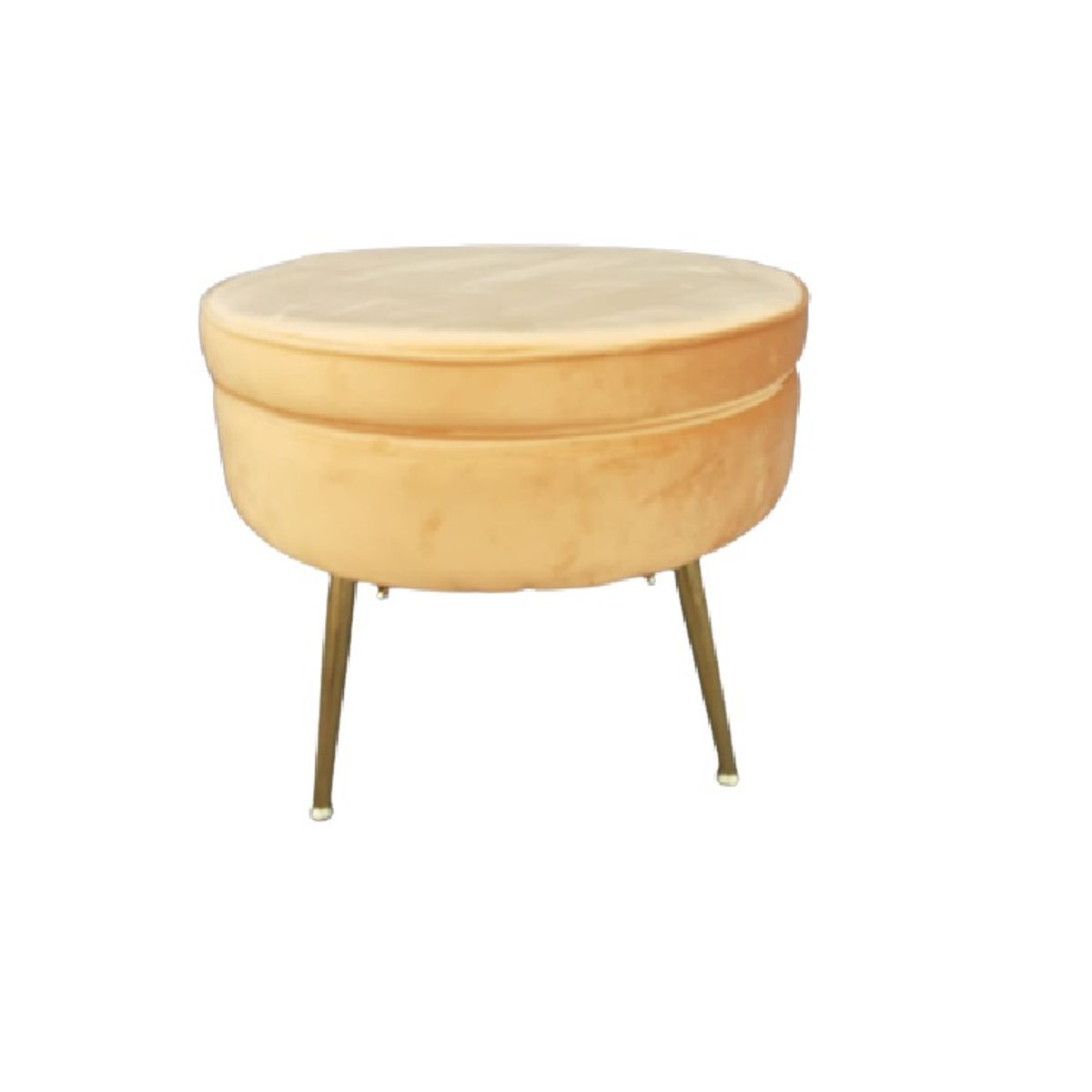 INTERACTIVE STORE - Pouf Redonda Felpa Golden.