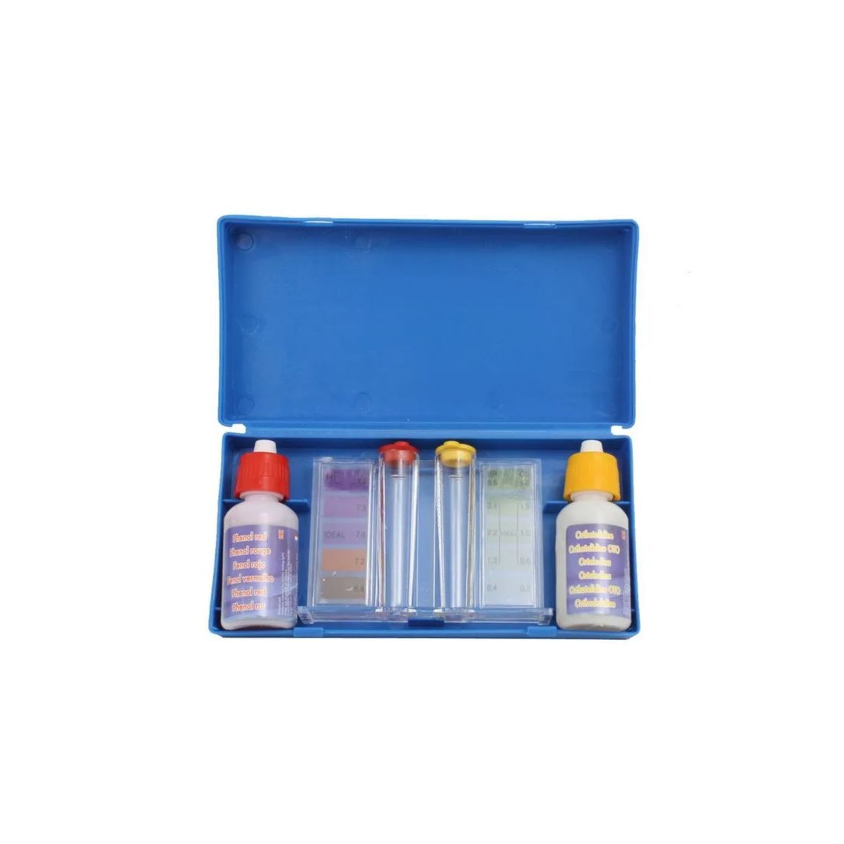 DEEP BLUE - Kit básico test ph cloro piscinas Deep Blue