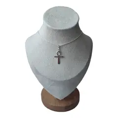 GENERICO - Cadena con colgante cruz egipcia de plata 925