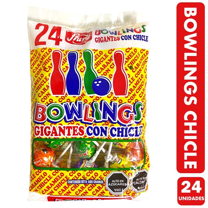 GENERICO - Coyacs Bowling Con Chicle - Fruna (bolsa Con 24 Unidades)