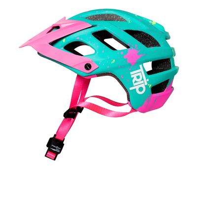 Imagen 2 del producto CASCO ENDURO EUPHORIA BLUE PINK - TALLA S-M