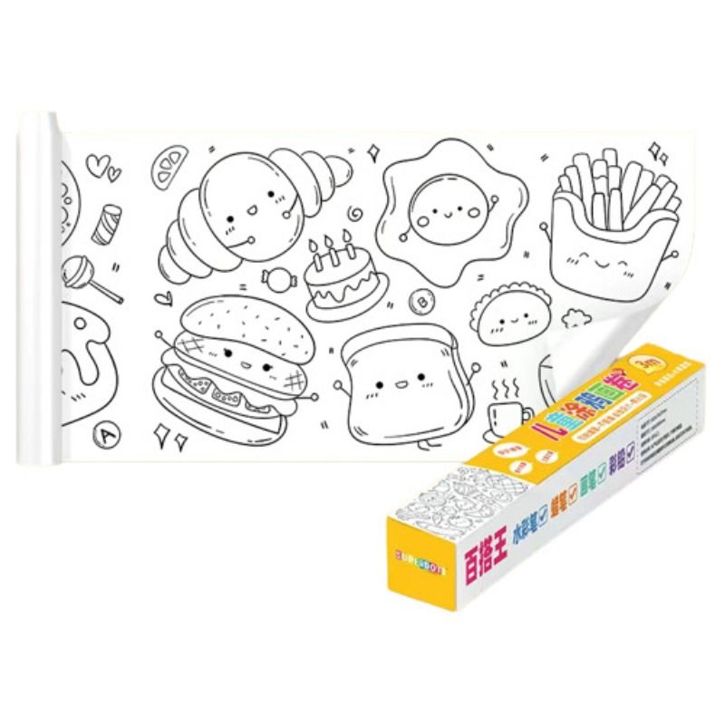 U BUY - Rollo De Papel Para Colorear Dibujo Para Niñosmanualidades