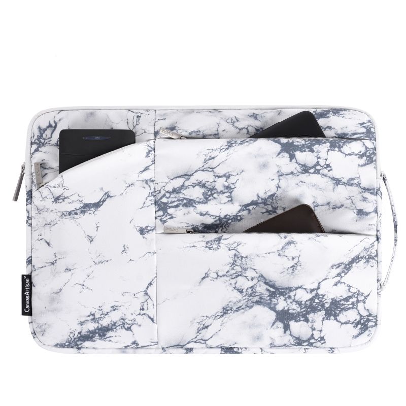CANVAS ARTISAN - FUNDA NOTEBOOK CON BOLSILLOS Y ASA MARMOL