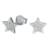 Aros estrella circones de plata 925