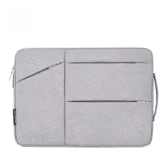CANVAS ARTISAN - FUNDA NOTEBOOK CON BOLSILLOS Y ASA GRIS