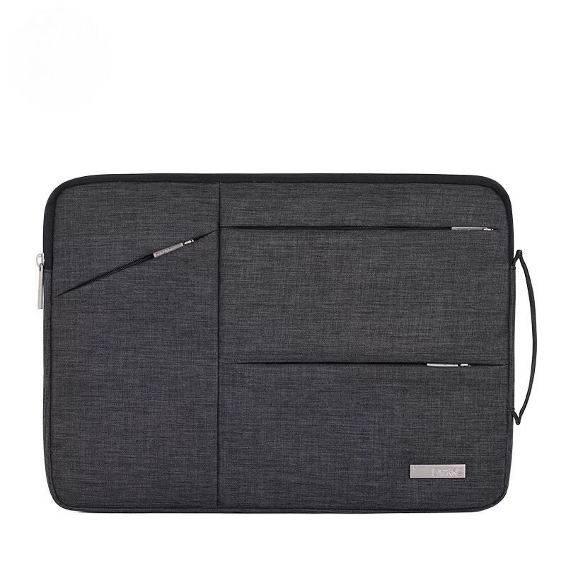 CANVAS ARTISAN - FUNDA NOTEBOOK CON BOLSILLOS Y ASA GRIS MARENGO