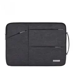 CANVAS ARTISAN - FUNDA NOTEBOOK CON BOLSILLOS Y ASA GRIS MARENGO