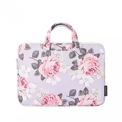 CANVAS ARTISAN - FUNDA NOTEBOOK CON ASAS GRIS ROSAS
