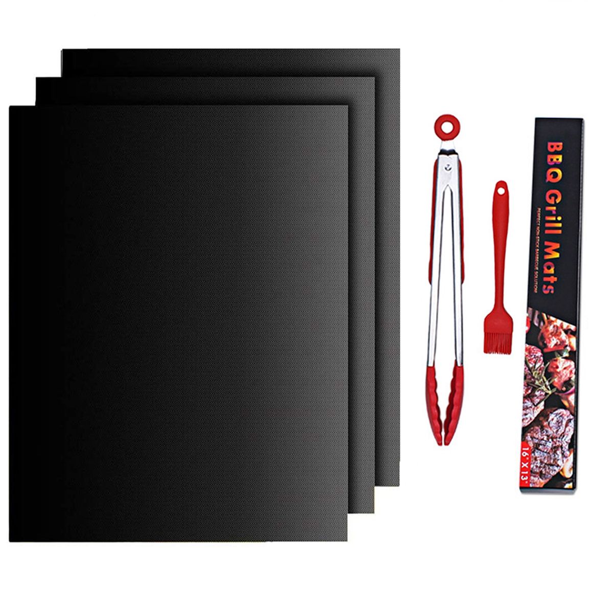 WELDMON - Reutilizable Estera Para Parrilla Horno Barbacoa - Set De 6