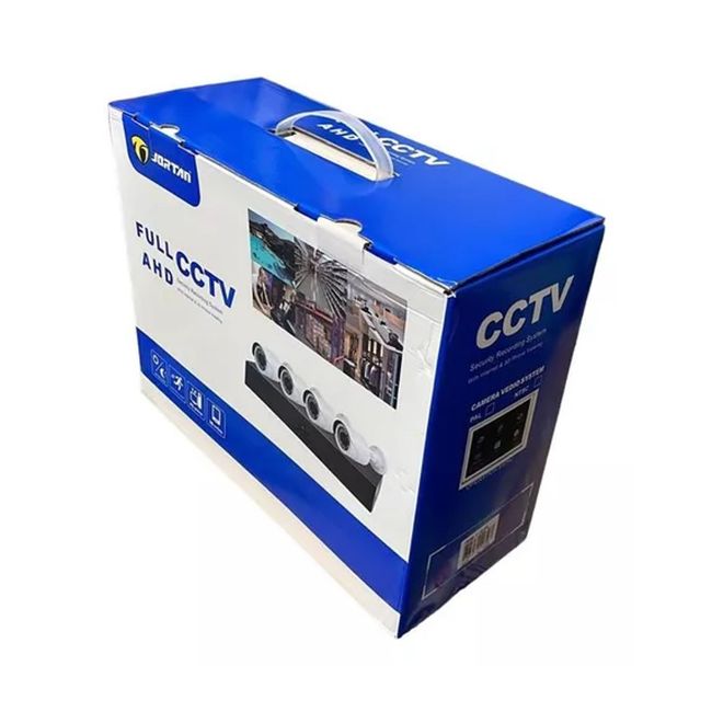 GENERICO - Kit Cctv De 4 Camaras De Vigilancia Hd Marca Jortan