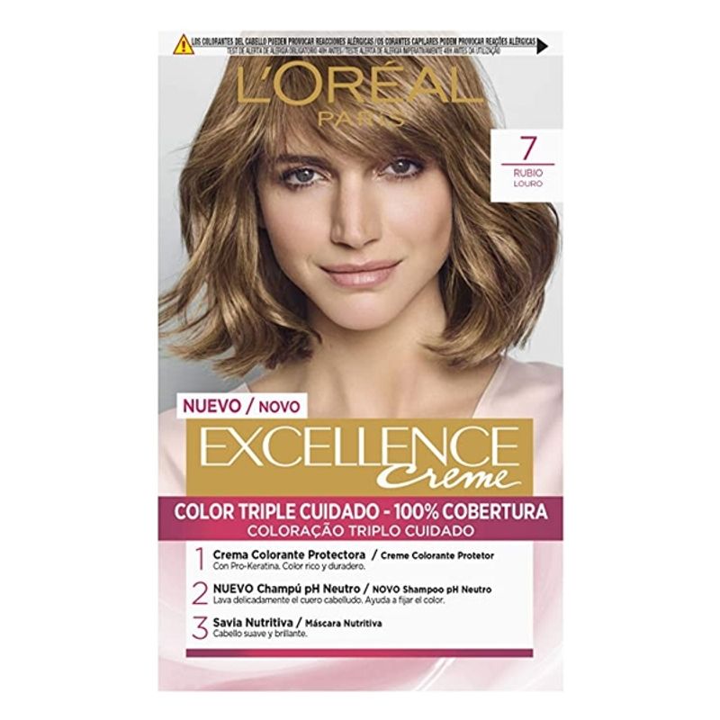 LOREAL PARIS - Tintura Excellence Loréal 7 Rubio.