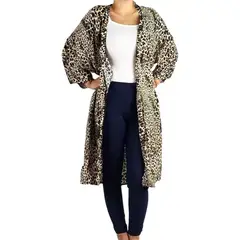 LOOK SHOP - Tapado Animal Print Mujer. Salida Baño, Playa, Piscina, Kimono 177