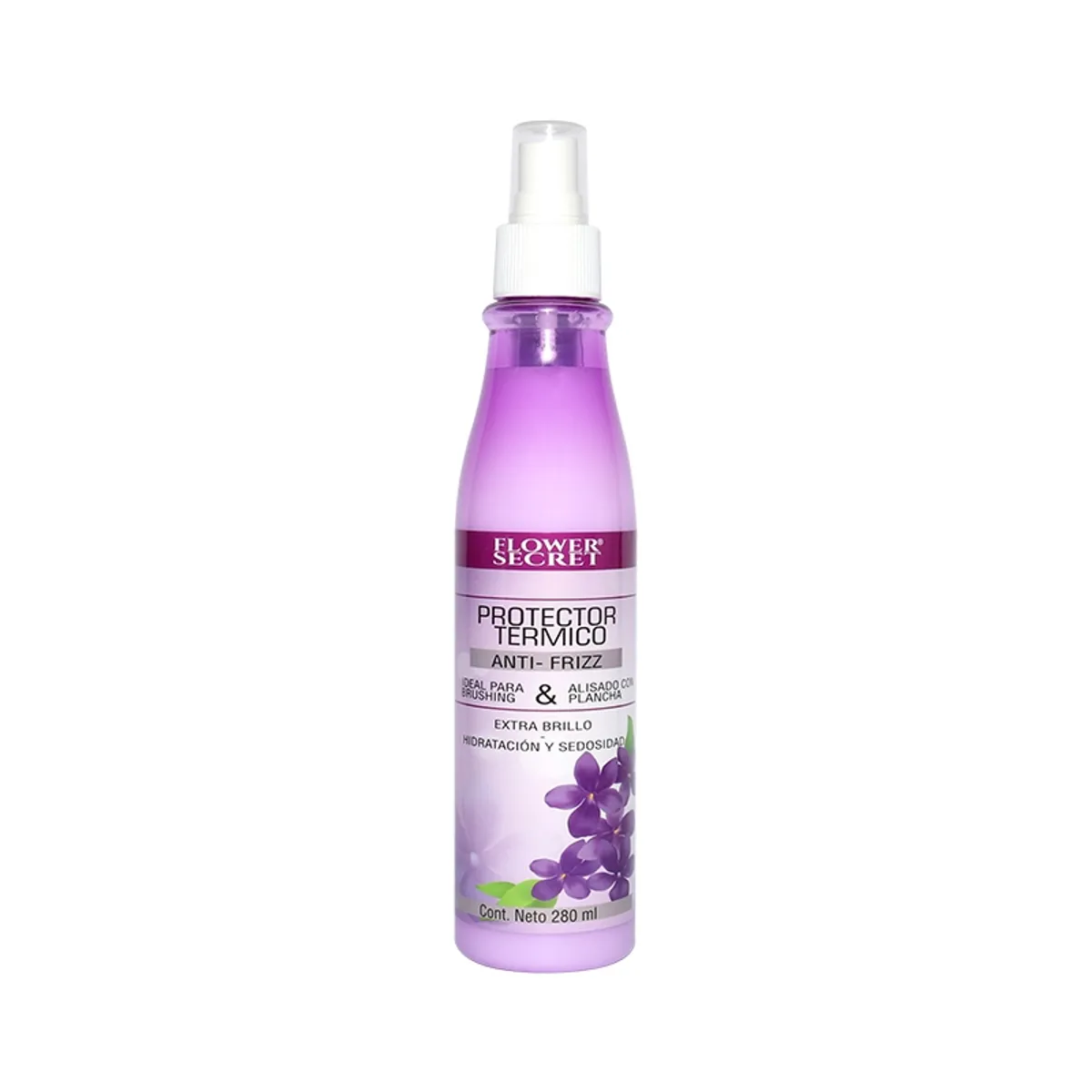 FLOWER SECRET - Protector Térmico para Cabello Anti Frizz 280ml..-