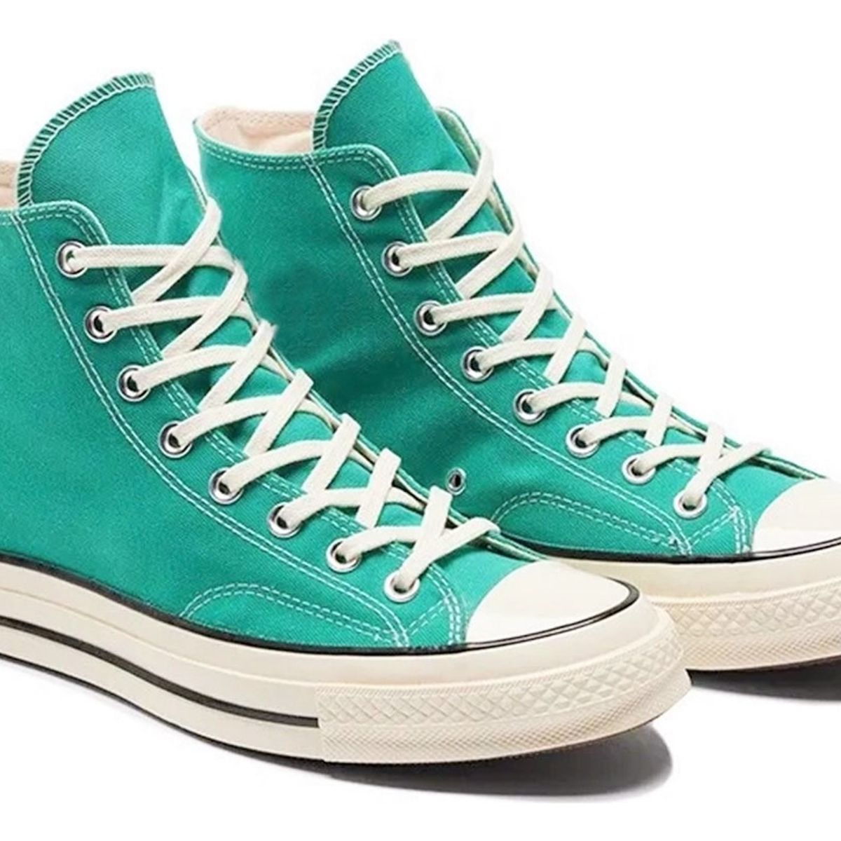 GENERICO - Zapatilla Urbana Infantil De lona Con Caña Turquesa 7199