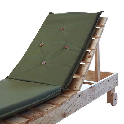 Imagen 2 del producto REPOSERA TERRAZA Y MESA MADERA / COJIN VERDE