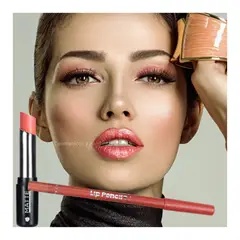 DOLCE BELLA - SET Delineador para labios Y labial en barra mismo tono.