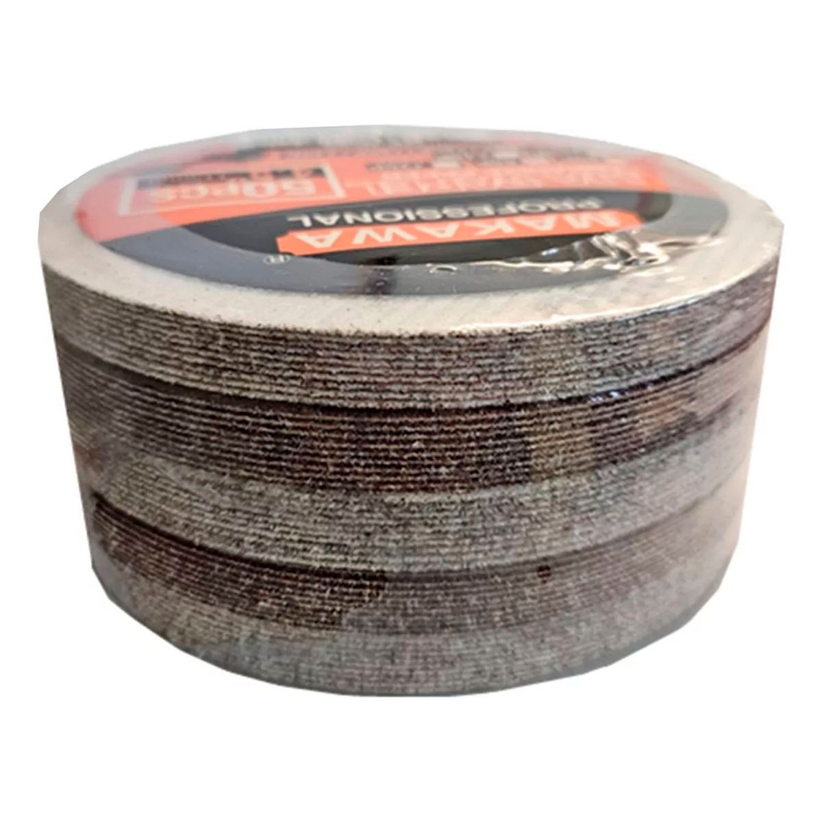 MAKAWA - 50 Disco Lija Para Pulir 115mm Velcro Grano 80 Makawa