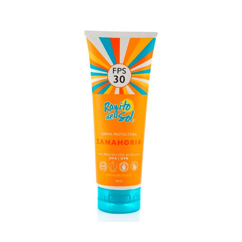 GENERICO - Protector Solar Extracto Zanahoria Fps30 Rayito De Sol 190ml.