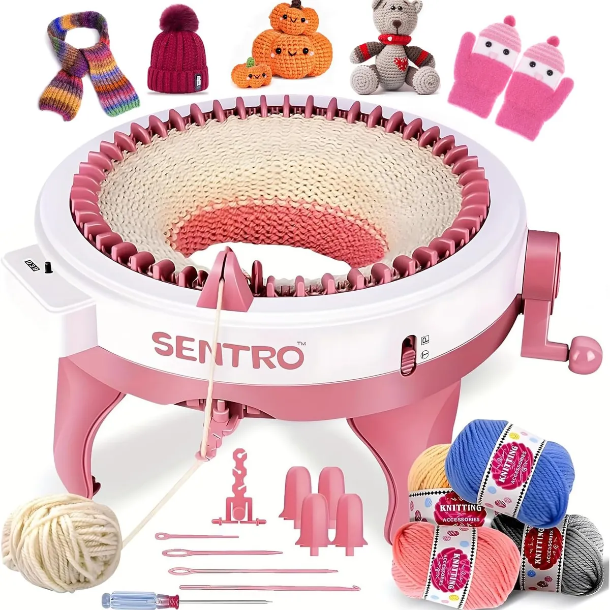 GENERICO - Máquina De Tejer giratoria Con 48 Agujas Sentro y contador