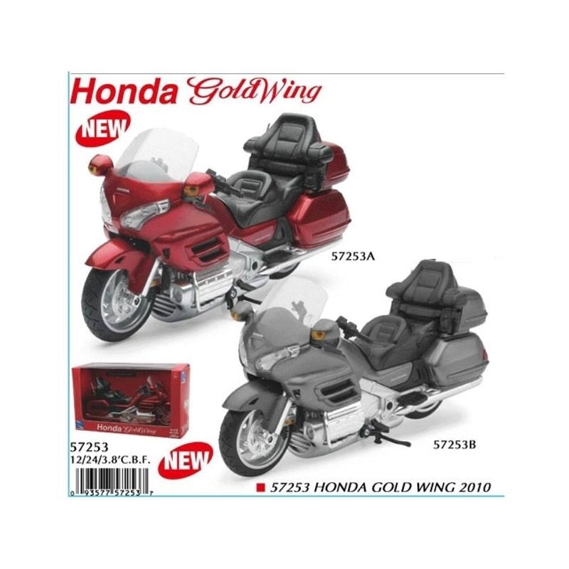 GENERICO - NEWRAY 57253A 1:12 HONDA GOLD WING 2010 RED
