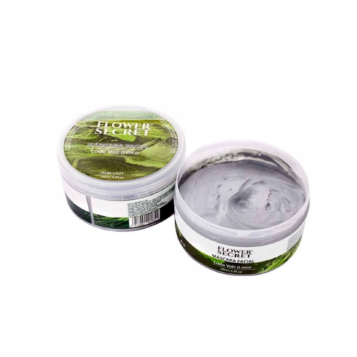 FLOWER SECRET - Máscara Facial de Limpieza Exfoliante Ácido Hialurónico y Aloe Vera.