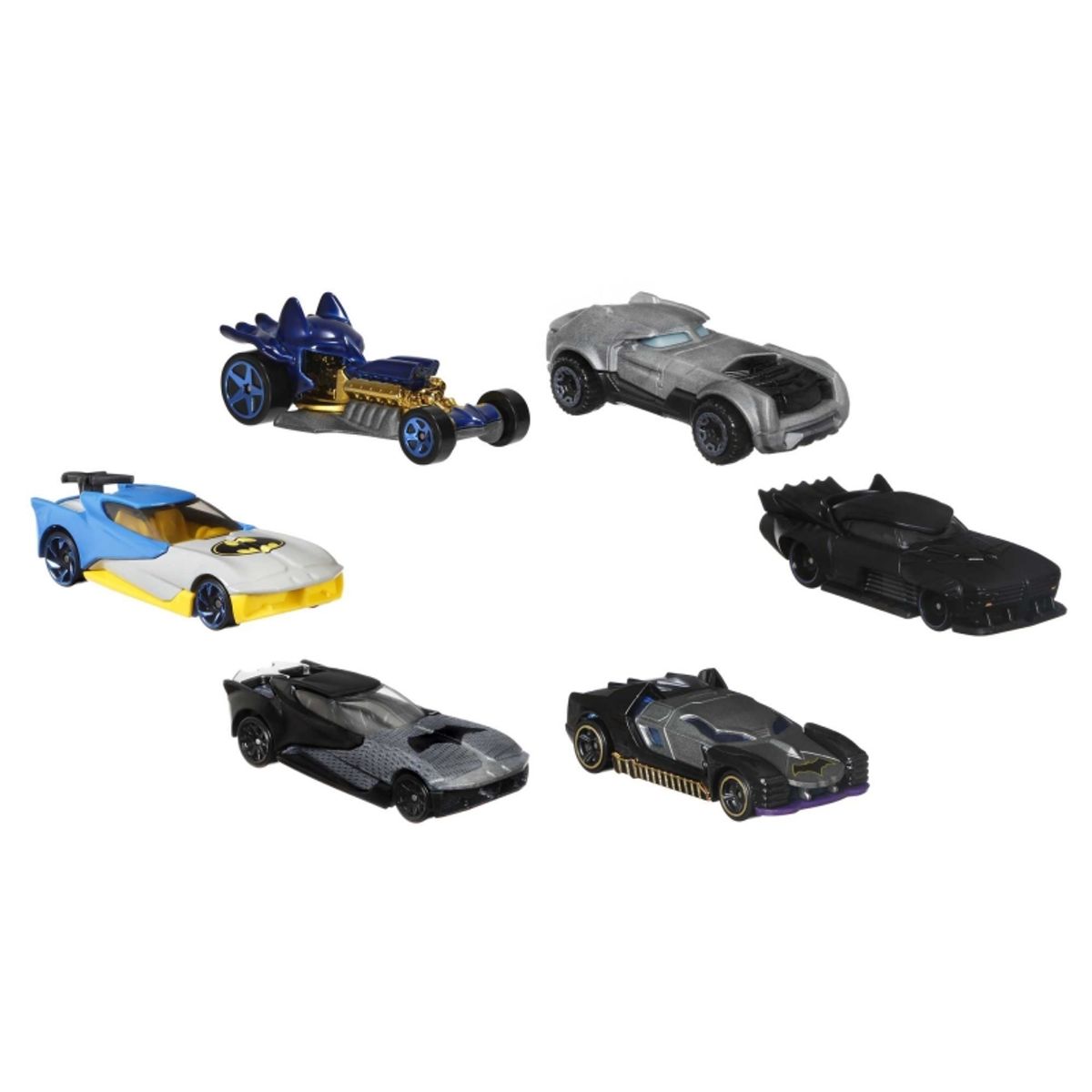 MATTEL - MATTEL HBY35 HOT WHEELS BATMAN CHARACTER CAR 6PK