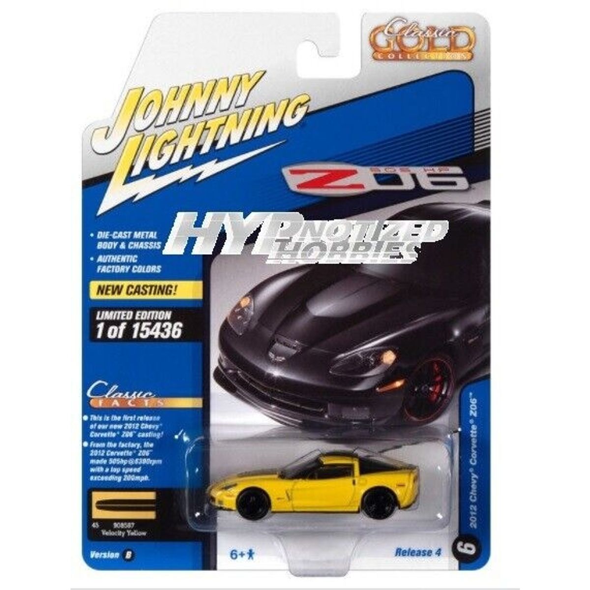 GENERICO - JOHNNY JLSP189B 1-64 2012 CHEVROLET CORVETTE Z06 VELOCITY