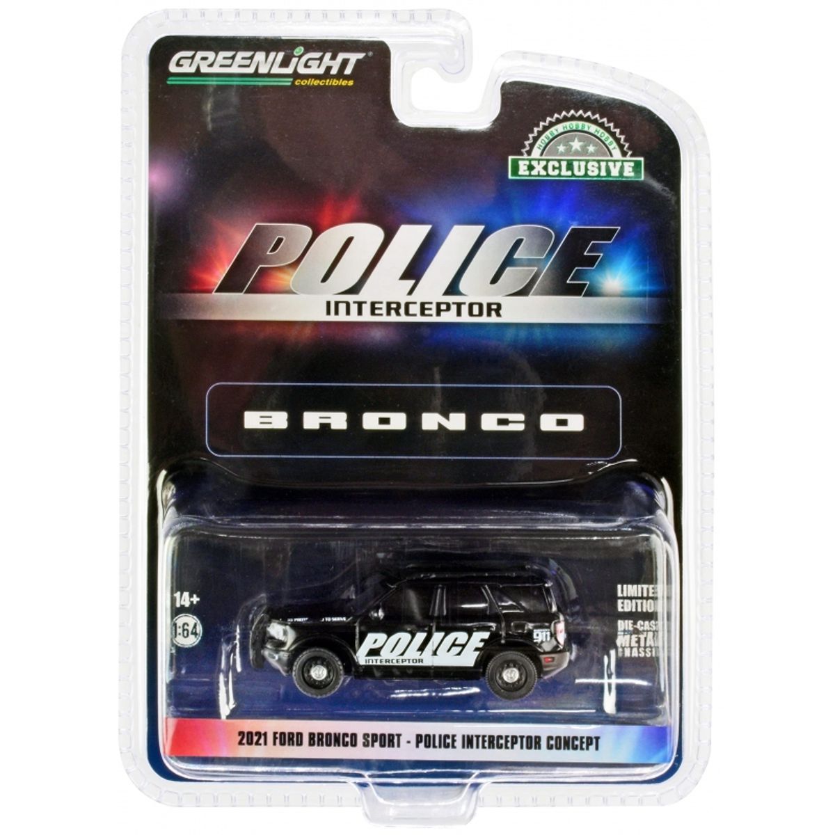 GREENLIGHT - GREENLIGHT 30339 1-64 2021 FORD BRONCO SPORT POLICE