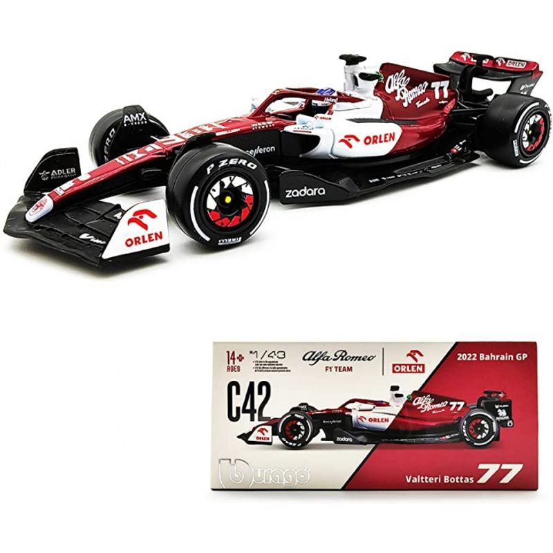 BBURAGO - BURAGO 38068 1:43 RACE ALFA ROMEO F1 TEAM ORLEN C42 ( 2022 )