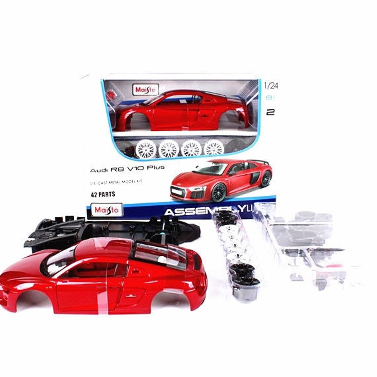 MAISTO - MAISTO 39510 1:24 AL AUDI R8 V10 PLUS
