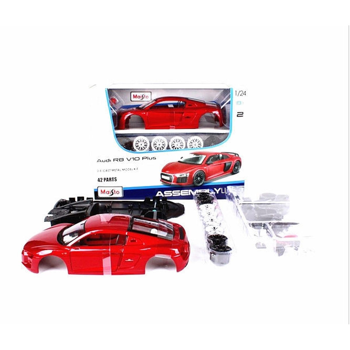 MAISTO - MAISTO 39510 1:24 AL AUDI R8 V10 PLUS