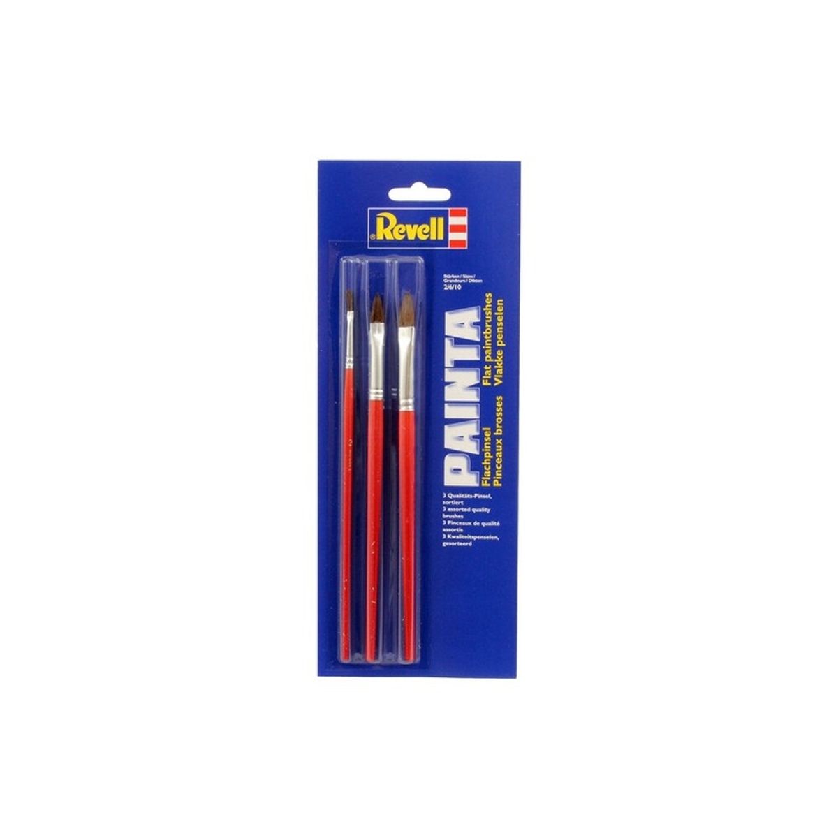 REVELL - REVELL 29610 REVELL PAINTA FLAT BRUSH 3 PIEZAS