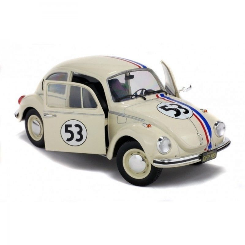 GENERICO - SOLIDO 1800505 1:18 VOLKSWAGEN BEETLE 1303 HERBIE 53, CREME