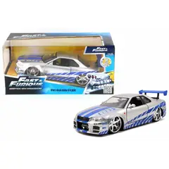 GENERICO - JADA 97158 1-24 FF 2002 NISSAN SKYLINE SILVER FAST AND