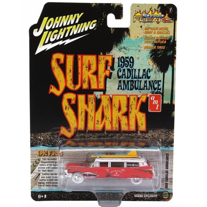 GENERICO - JOHNNY JLSP256 1:64 1959 CADILLAC ELDORADO AMBULANCE SURF
