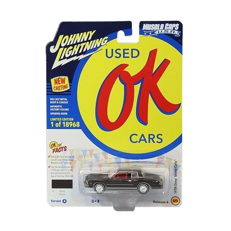 GENERICO - JOHNNY JLSP196A 1:64 1978 CHEVROLET MONTE CARLO BLACK